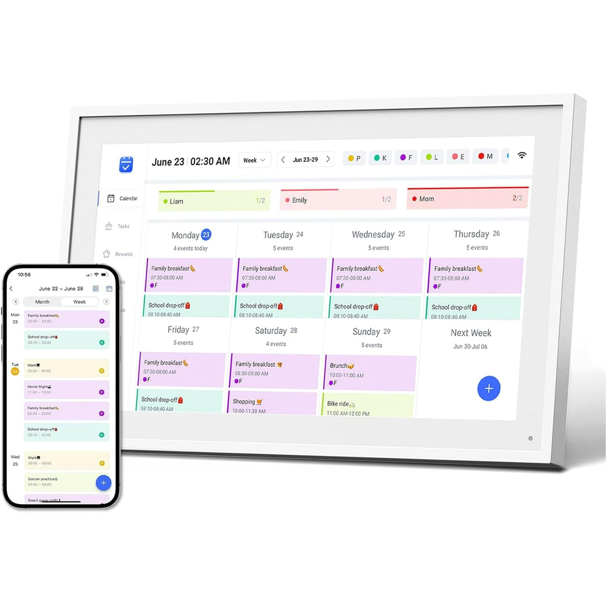 Smart Digital Calendar Planner & Chore Chart