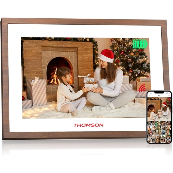 10.1 Inch Digital Picture Frame with 4000mAh Battery, 1280x800 HD IPS Touch Screen Digital Photo Frame with 32 GB, Auto-Rotate, Slideshow, Share Photos/Videos from Phone by App