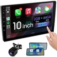 thumbnail image 1 of 10.1 Inch Double din  Screen,with wireles  and , Touch Screen  Stereo with Mirror Link,  5.0, Backup Camera, AUX,FM/AM Transmitter|Double din  Radio, 1 of 7