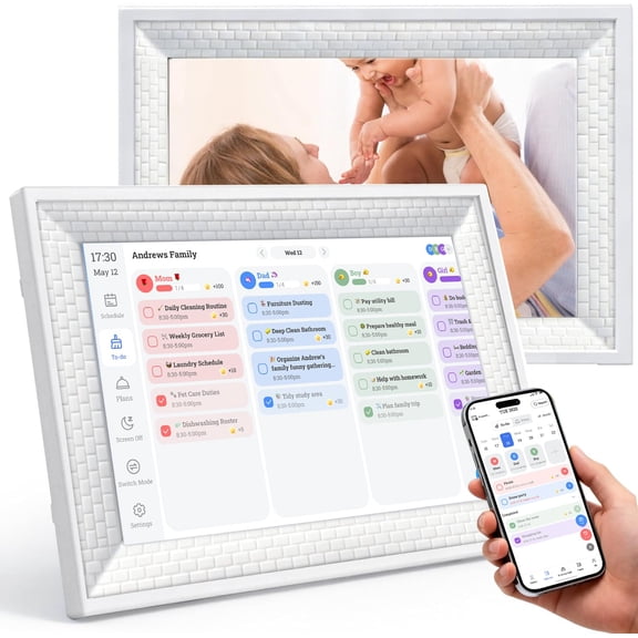 10.1 Inch Grid Digital Chore Chart & Visual Schedule Planner Display