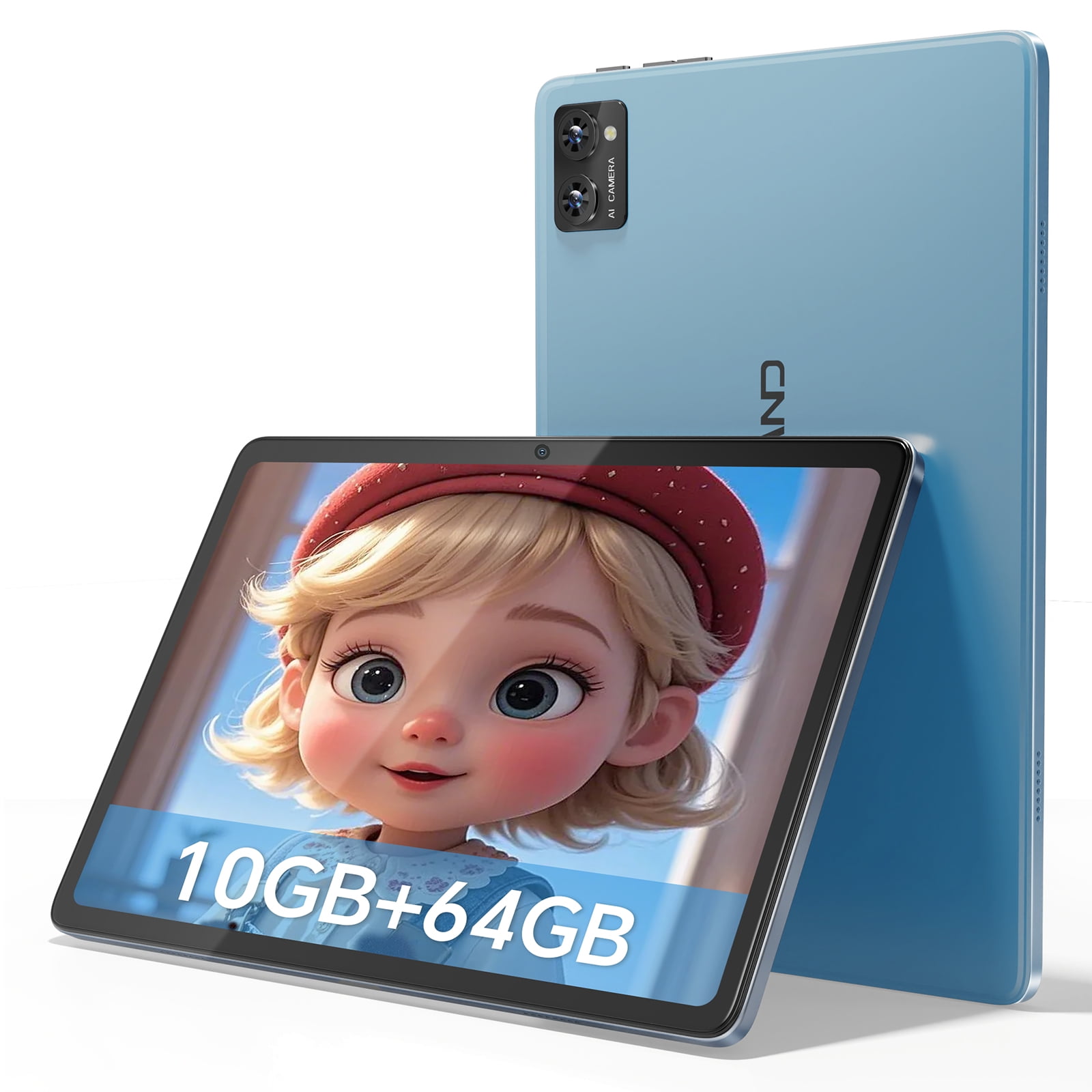 10.1 Inch HD Octa-Core Processor Blue Android Tablet,10GB RAM,64