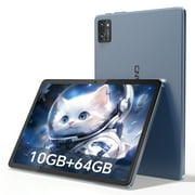 10.1 Inch HD Octa-Core Processor Blue Android Tablet,10GB RAM,64 GB ROM, BT 5.0, Dual Camera, Office & Student Tablet Computer（S10）