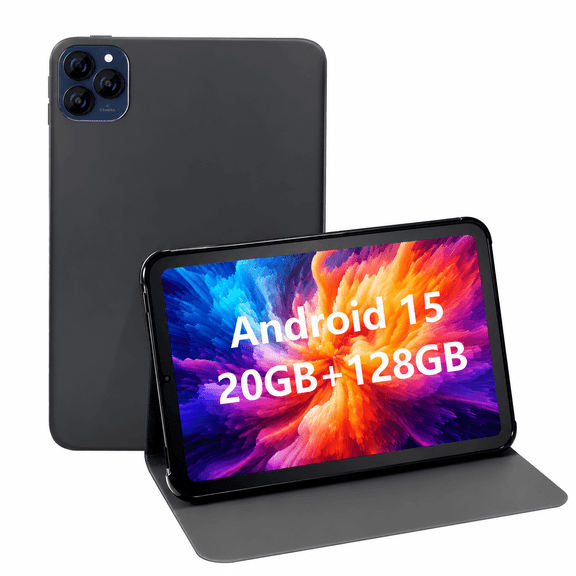 10.1 Inch In-Cell Display Tablet, Android 15, 20GB RAM 128GB ROM, 6000mAh Battery, 1280x800 HD WiFi Tablet