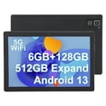 thumbnail image 1 of 10.1 Inch Tablets, Android Tablet 128GB ROM 512GB Expand, 1920*1080 IPS Screen 8-Core Processor 5MP+8MP Dual Camera WiFi Bluetooth, Black, 1 of 10