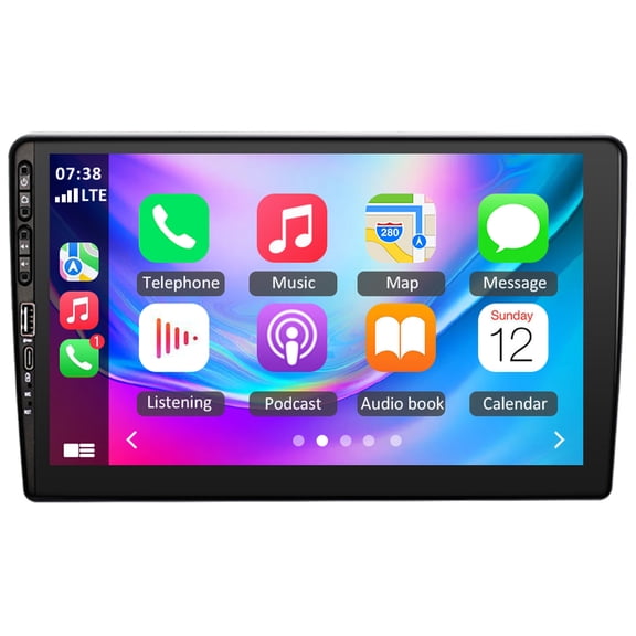 10.1 Inch Universal Car Stereo Radio 2 DIN Android 13 GPS Navigation Head Unit Bluetooth Car Player Support Carplay and Android Auto SWC 2+32G Quad Core FM/RDS Radio WiFi Mirror Link