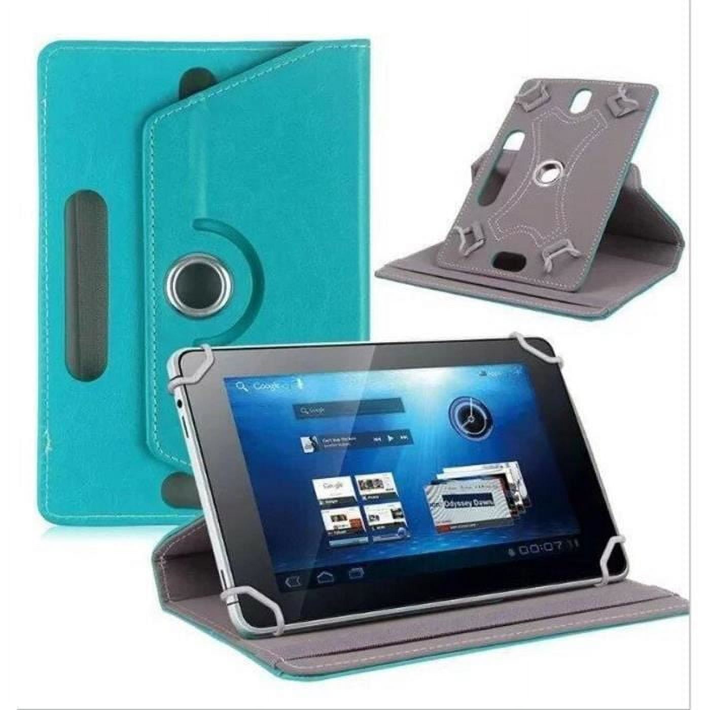 10.1 Inch Universal Tablet Case, Protective Cover Stand Folio Case for 10.1  Inch Android Touchscreen Tablet, with 360 Degree Rotatable Kickstand and  Multiple Viewing Angles -Blue 