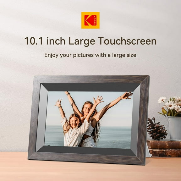 10.1 Inch WiFi Digital Photo Frame with 32GB Storage, IPS Touch Screen, Auto-Rotate, Share Moments Instantly