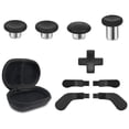 thumbnail image 1 of 10 IN 1 Metal Replacement Thumbsticks for Xbox Elite Controller Series 2 Core, Includes 4 Swap Magnetic Joysticks, 4 Paddles, 1 Standard D-Pads, Accessories Parts for Xbox One Elite 2,black, 1 of 10