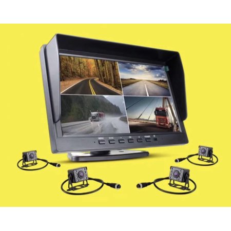 10.1"Monitor Touch Screen Dash cam recorder suitable for RVs, trucks, and container trucks. With 4 probes