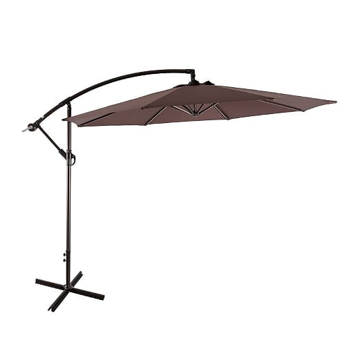 10' 1- Piece Patio Umbrellas, Coffee