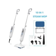10 In 1 Scrubbing Steam Mop For Floor Cleaning, Lightweight Spin Mop With 2 Steam Level, Flexible Angle Adjustment, Handheld Steam Cleaner Machine For Hardwood/Tile/ Laminate Floors/Windows/Sofa/Wall