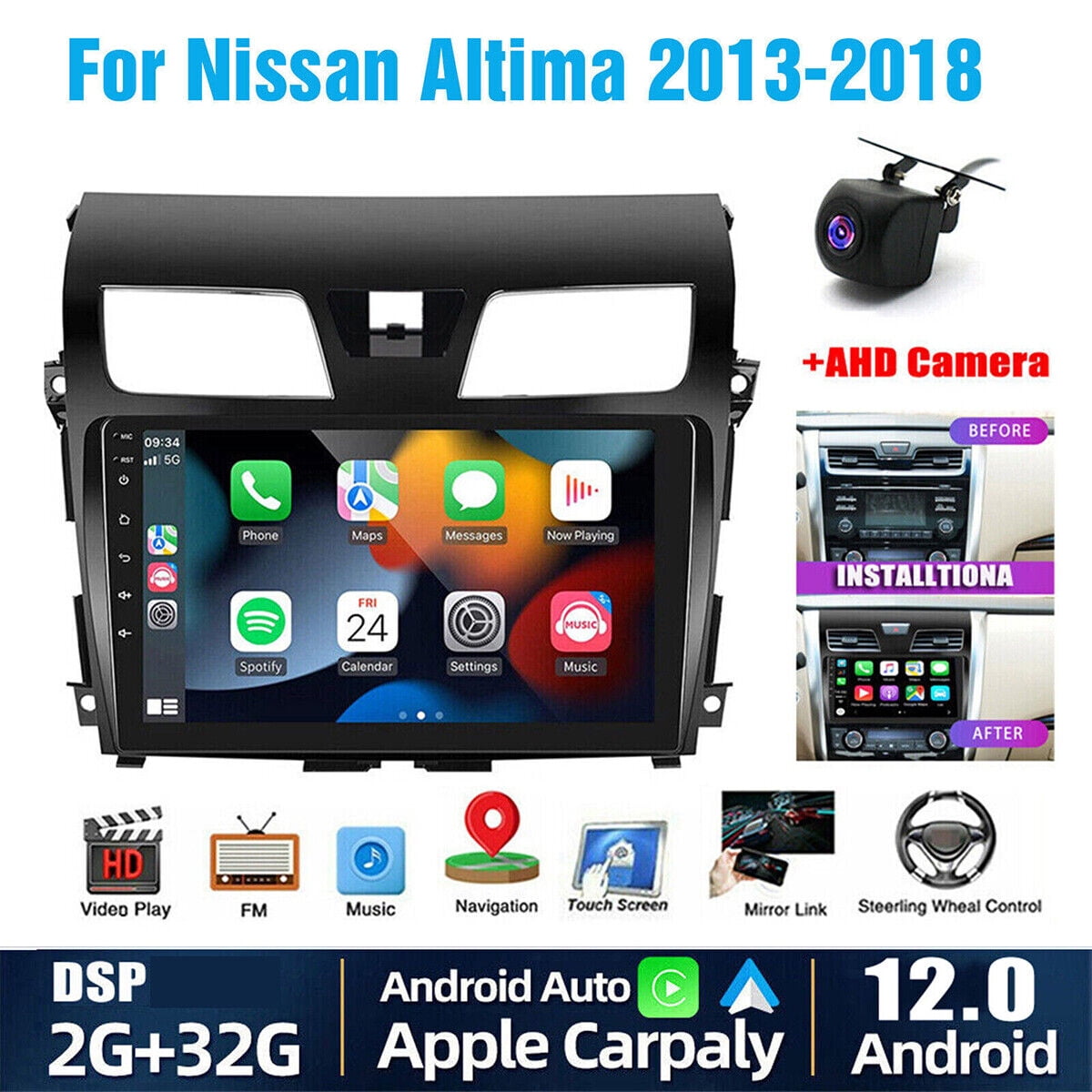 10.1‘’ Touch For 20132018 Nissan Teana Altima Radio, Apple CarPlay