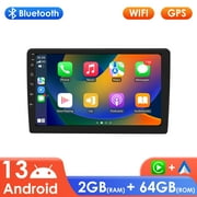 10.1 Touch Screen Android 13 Bluetooth Apple Carplay 2+64GB Wifi RDS Car Stereo Radio Head Unit Multimedia GPS Navigation Player For Jeep Wrangler 2007-2018/ Jeep Compass 2009-2014