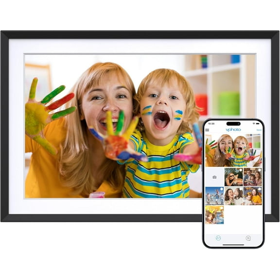 10.1'' WIFI Digital Picture Frame - 1280*800 HD IPS Touch Screen Digital Photo Frame Display, Auto-Rotate, Share Photos/Videos Instantly via Free App Best Gifts for Birthday, Wedding, Mom
