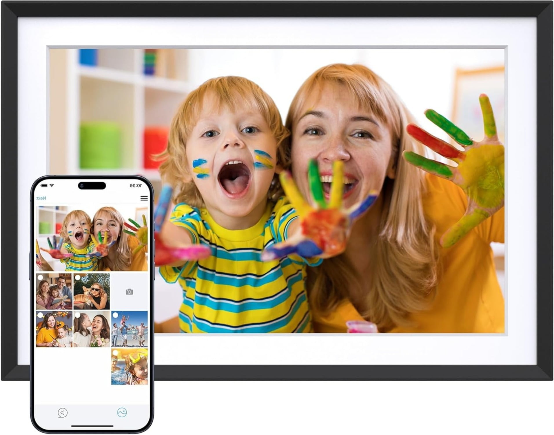 10.1'' WIFI Digital Picture Frame - 1280*800 HD IPS Touch Screen ...