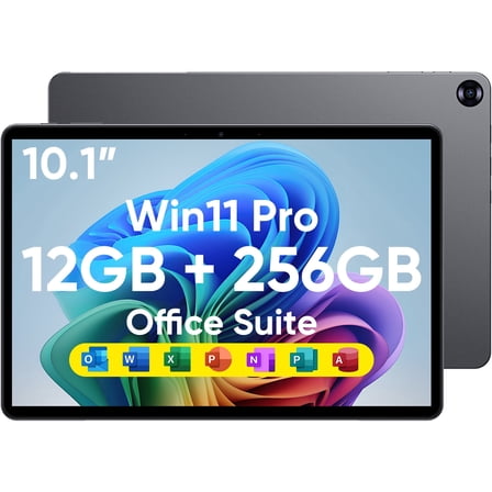 10.1" Windows 11 Pro Tablet PC,12GB RAM 256GB SSD,Intel Core i3 Processor (up to 3.4 GHz),,Touchscreen, Type-C,Micro HDMI,with Stylus & Case