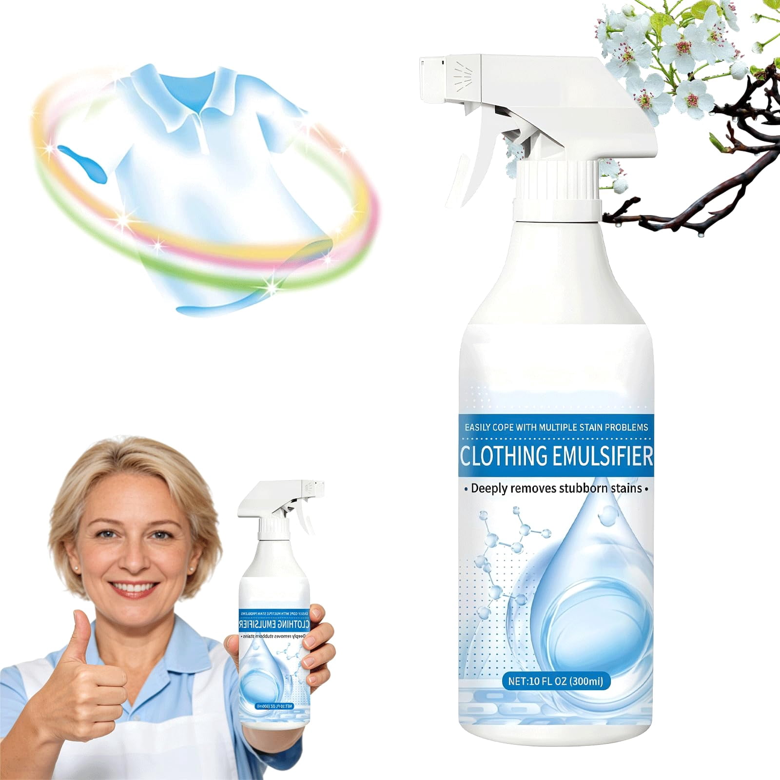 Fly Remover 10.1 fl oz Clothing Emulsifier Stain Remover, Fly Cleanse Spray ...