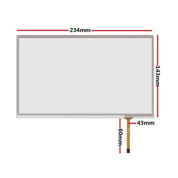 10.1 inch 4-wire resistive touch screen 234*143mm is suitable for industrial equipment with handwriting screen