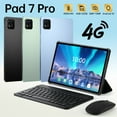thumbnail image 1 of 10.1 inch Android 14 Tablets, Quad Core Processor (2+2) 4GB RAM 32GB ROM Tablet, CHYCET 1TB Expandable Tablet PC, 4000mAh Battery, 1280*800 IPS Display, WiFi & Bluetooth Enabled -Pad 7s Pro, 1 of 17