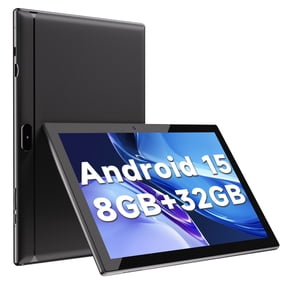 10.1 inch Android 15 Tablets RAM 8GB+ROM 32GB Quad Core Tablet, IPS Screen, 8.0 MP Camera, Wi-Fi, Bluetooth, GPS, FM Tablet PC Black