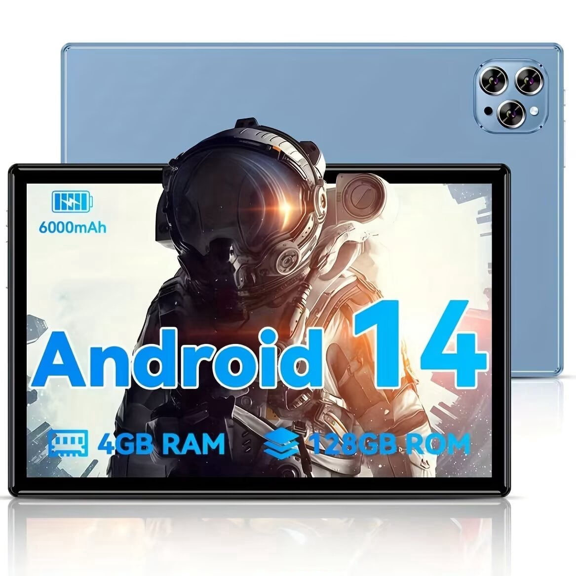 10.1-inch Android 15 Tablet 2026, 8GB RAM + 256GB ROM,Octa-core 2.0GHz Processor, 5MP Front,13MP Rear Camera, 6000mAh Battery, HD (1280x800) IPS Touchscreen, 5.4, 802.11ac WiFi 5, No SIM Card Support
