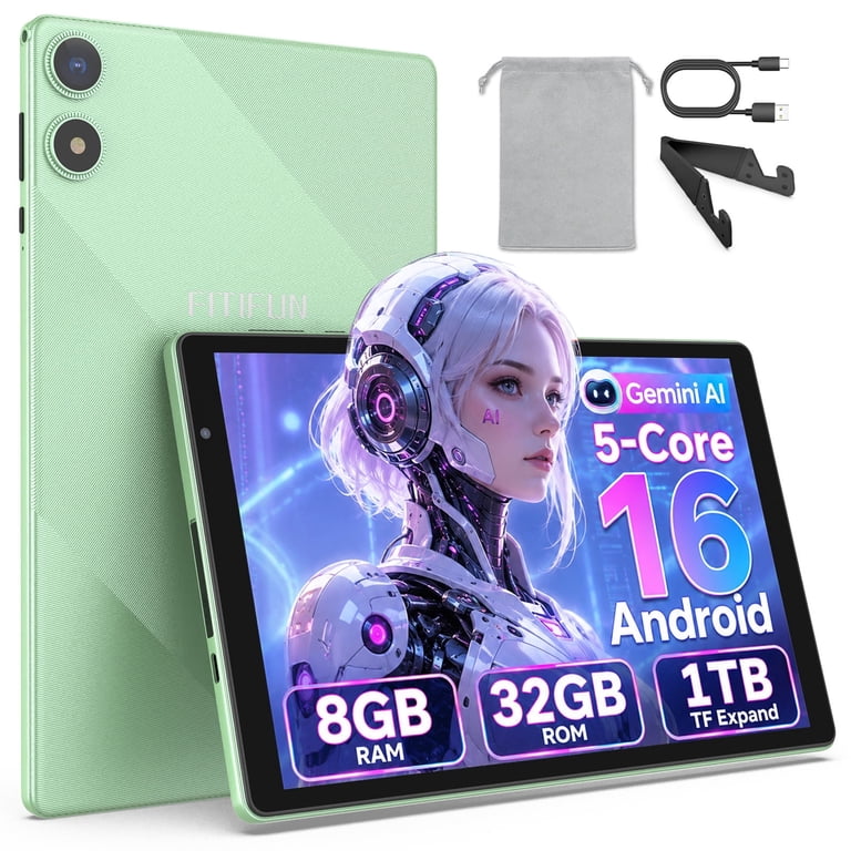 FITIFUN 10.1 inch Android 16 Tablets,3GB RAM 32GB ROM 1TB Expand