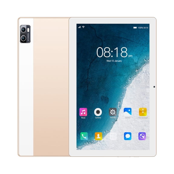 10.1-inch Android Tablet, MTK6797 10-Core, 2GB RAM, 32GB Storage, 3MP Rear Camera, WiFi, Bluetooth, SIM Support, Android 8.1