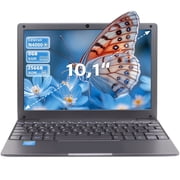 10.1-inch Portable Mini Laptop Computer, DDR4 8GB RAM, 256GB SSD, Celeron N4000, Built-in Webcam, Notebook With WiFi, HDMI, Bluetooth, Type-C Charging, Easy to Carry, Gray