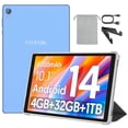 thumbnail image 1 of FITIFUN 10.1 inch Tablet Android 14 Tablets with Case, 4GB RAM 32GB ROM 1TB Expand, Quad-core, HD Display, WiFi, Dual Camera, Blue, 1 of 8