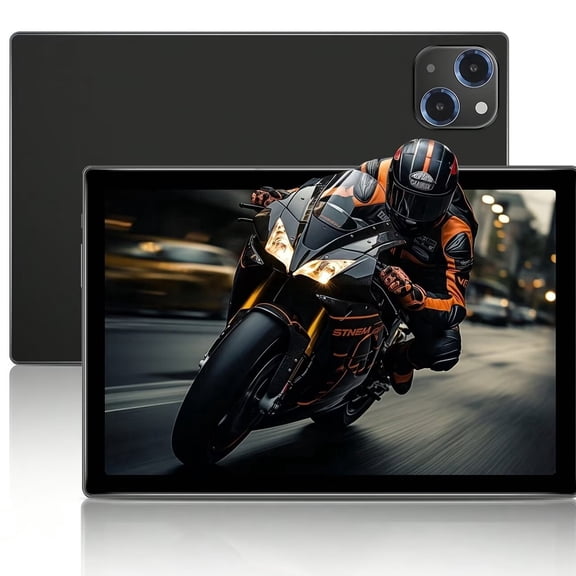 10.1-inch Tablet, Android 15 Operating System; 1280800 IPS HD Touchscreen Display, 8-core Processor, 4GB RAM, 64GB ROM, 5MP + 13MP Camera, 6000mAh Battery, Wi-Fi 5, Gray
