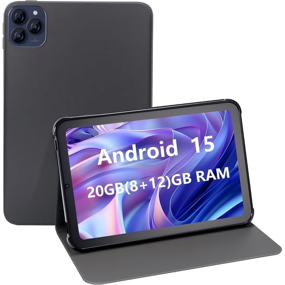 10.1 inch Tablet with In-Cell Display, Android 15 Tablet, 20GB RAM 128GB Storage, 6000mAh Battery, WiFi, Long Battery Life
