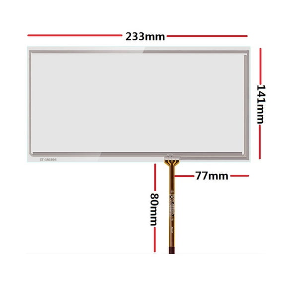 10.1 inch resistive touch screen four-wire industrial touch screen 4-wire touch film board MCU touch board 233*141mm