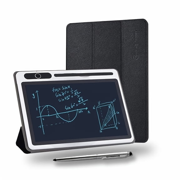 10.1″ large screen LCD notebook – digital handwriting pad with protective case. For school, office, creative doodling. Portable, stylus‑friendly.