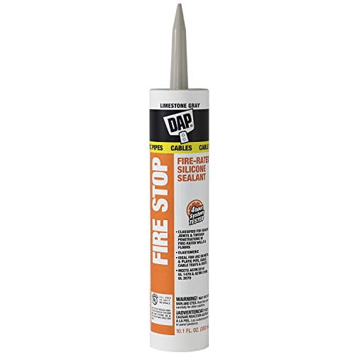 DAP 18806 Fire Stop Sealant, 10.1 oz, Limestone Gray