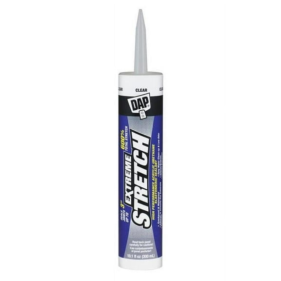 10.1 oz Extreme Stretch Acrylic Urethane All Purpose Sealant, Clear