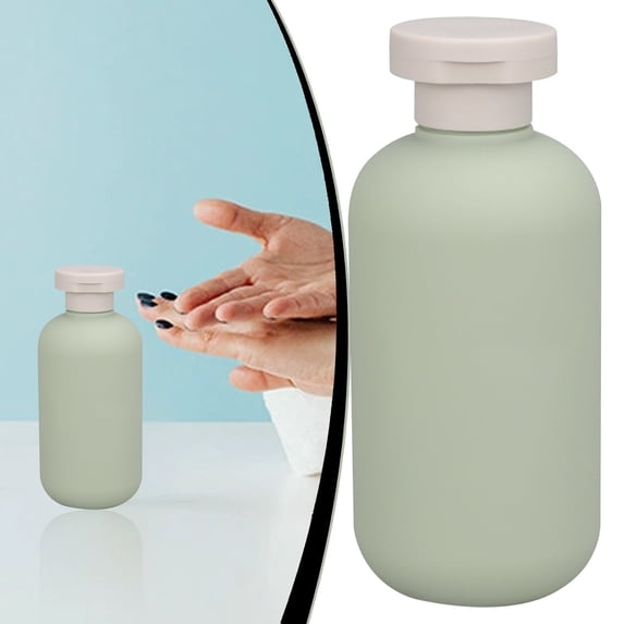 10.1 oz Plastic Small Travel Shampoo Bottles, Refillable Flip Cap Squeeze Bottles for Toiletries, Leakage-proof Travel Shampoo and Conditioner Container