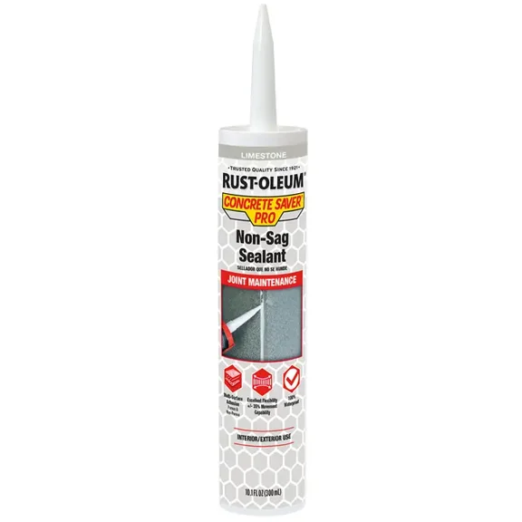10.1 oz Rust-Oleum 392531 Limestone Concrete Saver Pro Non-Sag Sealant