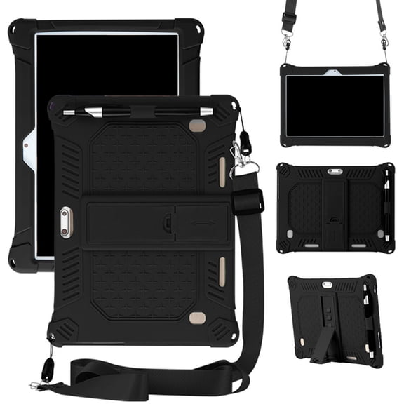 10 10.1 Inch Android Tablet PC Case Support Stand And Function Lightweight Compact Easy Carry And Handle for 10 10.1 Inch Tablet(Black)