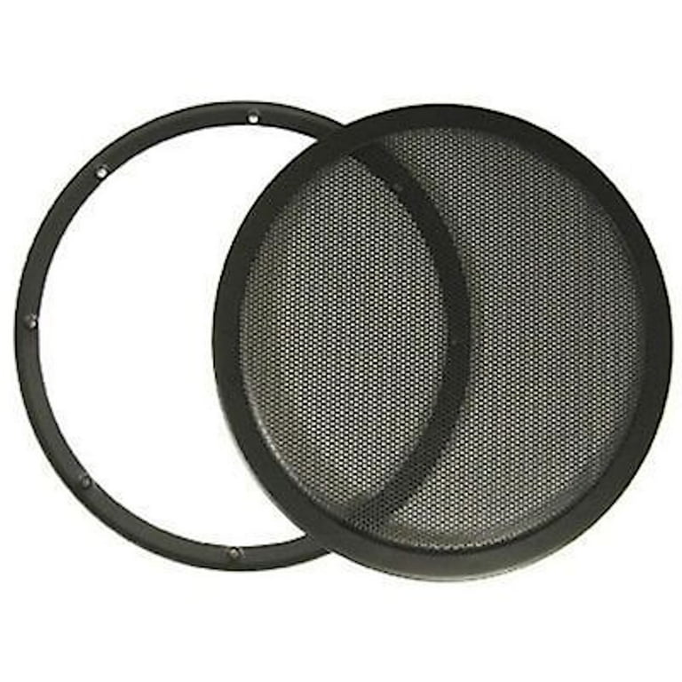 10 10 Inch Mesh Metal Speaker Grill with Double Rings Subwoofer Black Walmart