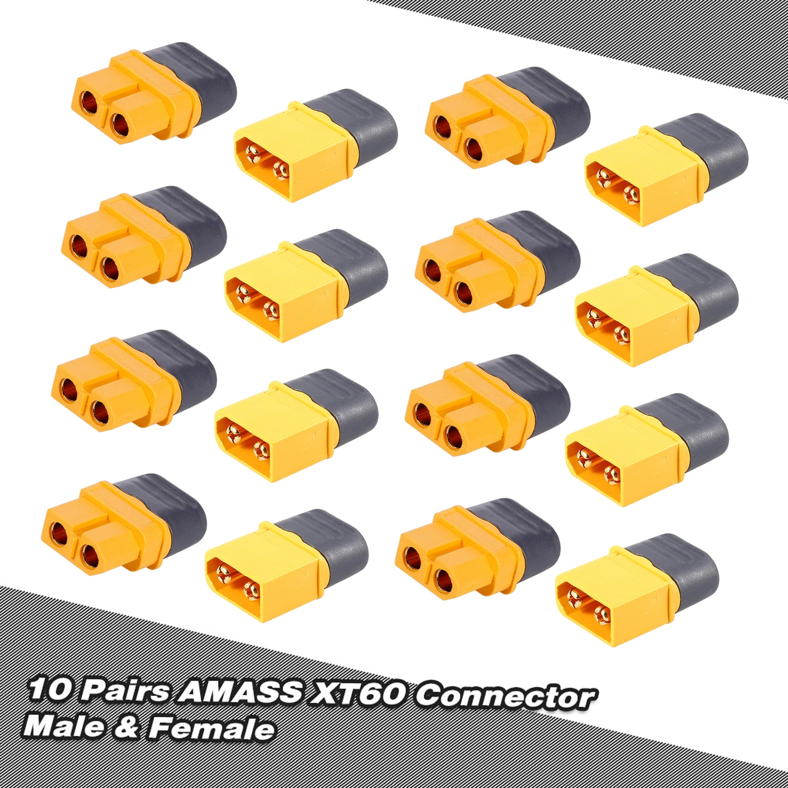 10 10 Pairs AMASS XT60 Plug Connector Male Female Set For FPV Racing ...