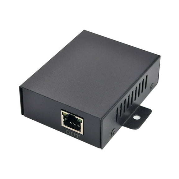 10/100/1000Mbps Gigabit POE Extender IEEE802.3af POE Repeater for CCTV IP Cameras Converter Transceiver 25.5W