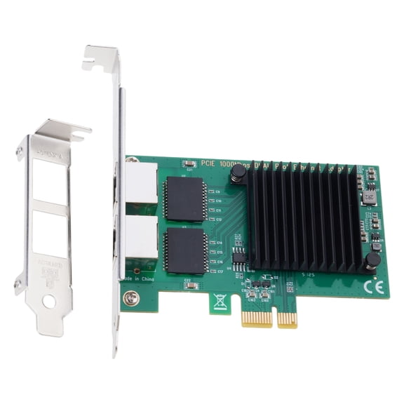 10/100/1000Mbps PCIE Networking Adapter I350T2 2x Ports,PCIE 1X, Ethernet Server Networking Card
