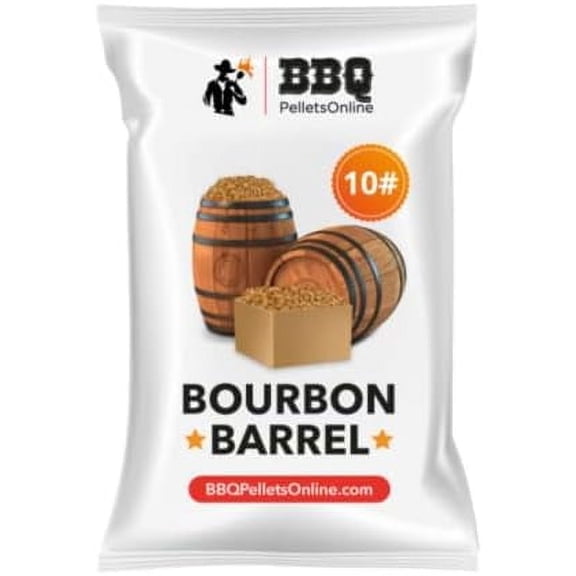 10# 100% Bourbon Barrel Wood BBQ Pellets (10 pounds)