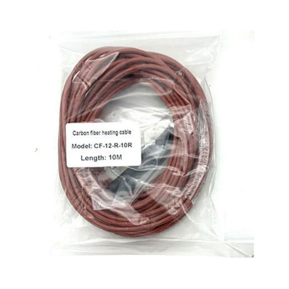 10-100 Meters Infrared Warm Floor Cable 12K 33Ohm/M Electric Carbon Heating Wire Coil Fiber Wire Floor Heating Cable