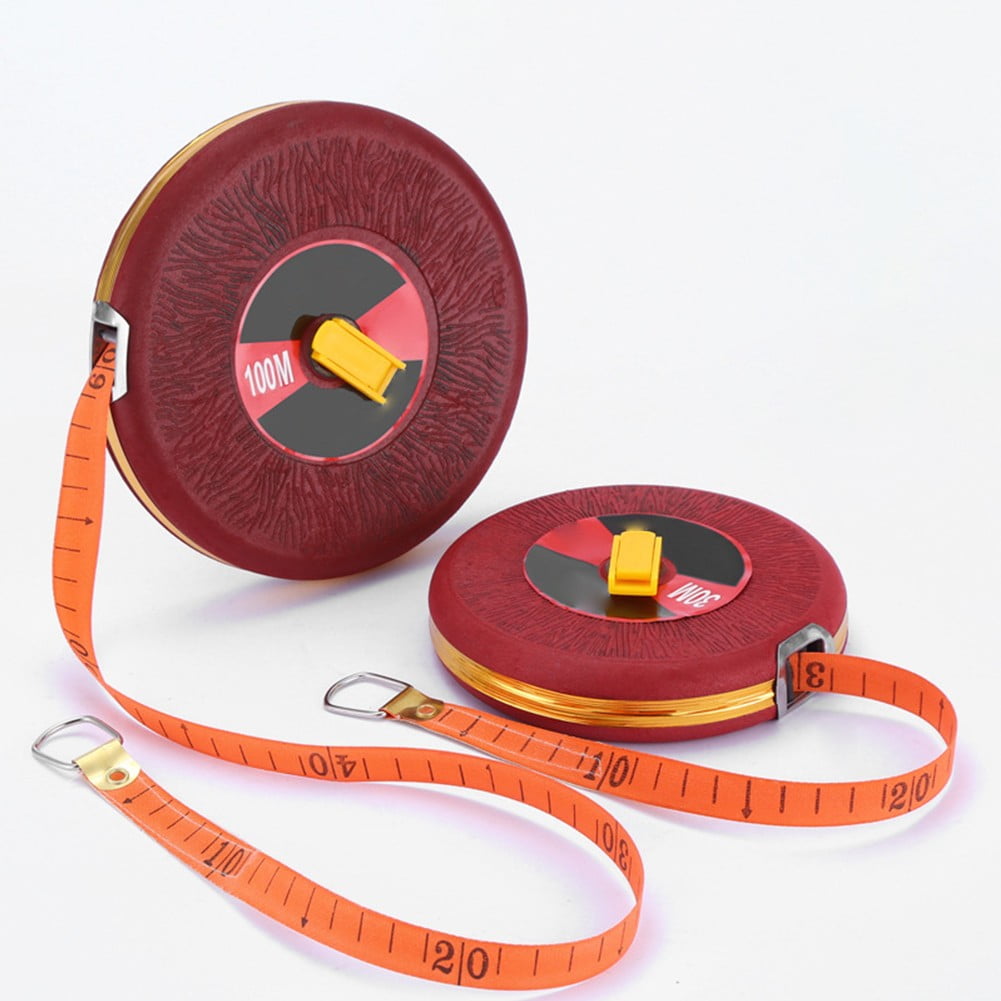 Metric Building Ruler 10-100M Long Fiberglass Tape Measure Double Face Metric Construction ...