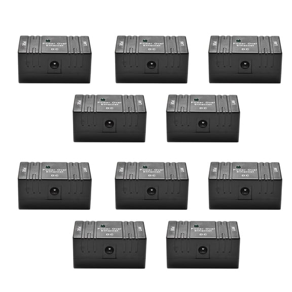 10/100M POE Injector Splitter 5.5*2.1mm DC, Accommodates Various Installations for Phone and Device Connectivity