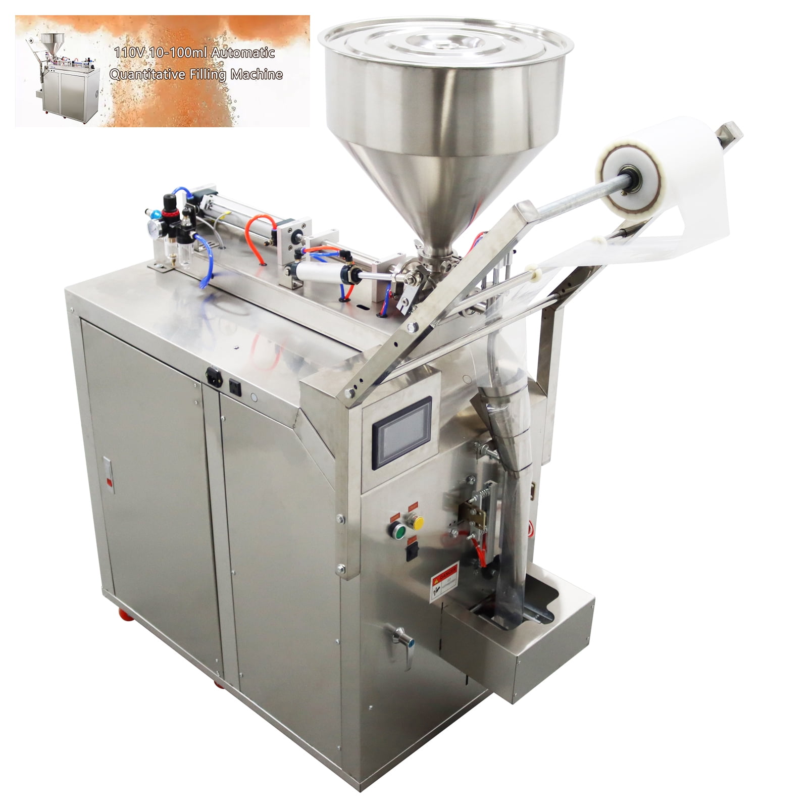 10-100ML Filling Machine Automatically Quantitatively Subpackages Stainless Steel Commercial 110V