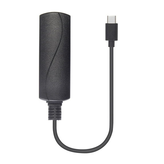 10/100Mbps Power Over Ethernet to USB C Driver Converter Power Over Ethernet to Type C Power Output Ethernet Adapter Broadband Charging for Phone Tablet