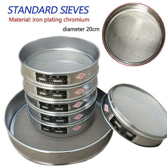 10-100Mesh Aperture Stainless Steel Lab Standard Test Sieve Tools Useful 10 Mesh YIWEI