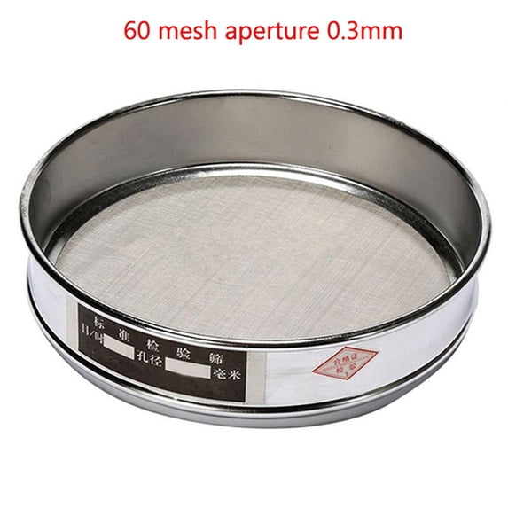 10-100Mesh Aperture Stainless Steel Lab Standard Test Sieve Tools Useful 60 Mesh Smile Home